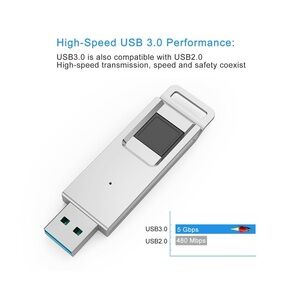 Silver USB 3.0 Flash Drive